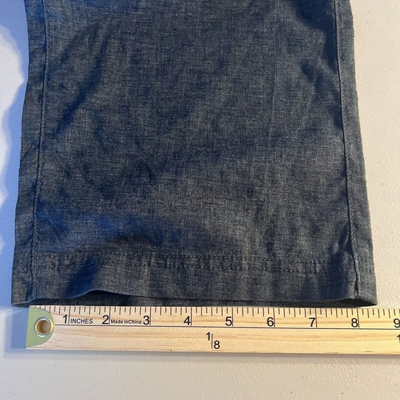 Prana Furrow‎ Pants Mens 40x29.5 Gray Blue Hemp Blend Lightweight Straight Leg - Picture 8 of 8